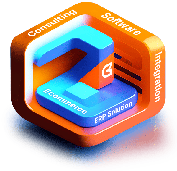 3d icon representing software integration